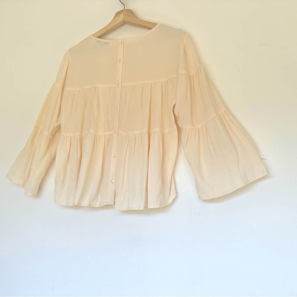Madewell Tiered Button-Back Top - Picture 6 of 12
